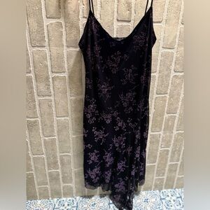 Y2K Floral Black and Purple Dress